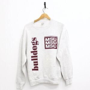 Vintage Mississippi State University MSU Bulldogs Sweatshirt Large